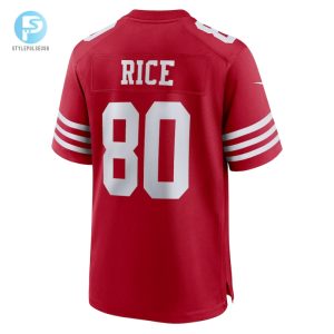 Mens San Francisco 49Ers Jerry Rice Nike Scarlet Retired Team Player Game Jersey stylepulseusa 1 2