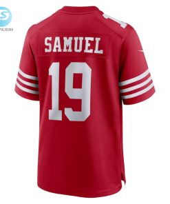 Mens San Francisco 49Ers Deebo Samuel Nike Scarlet Super Bowl Lviii Game Jersey stylepulseusa 1 2