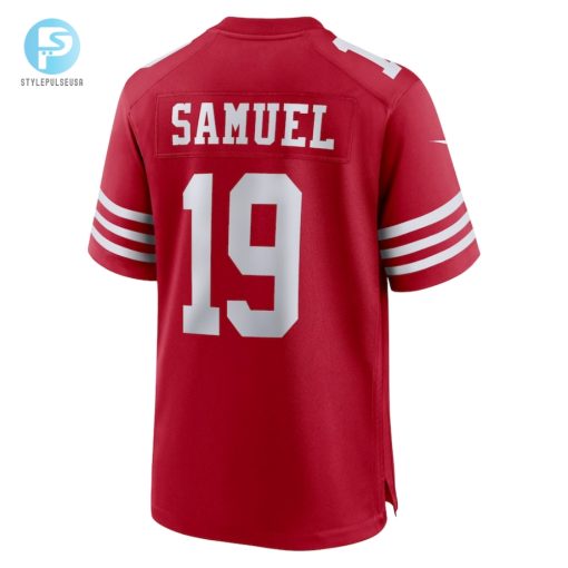Mens San Francisco 49Ers Deebo Samuel Nike Scarlet Super Bowl Lviii Game Jersey stylepulseusa 1 2