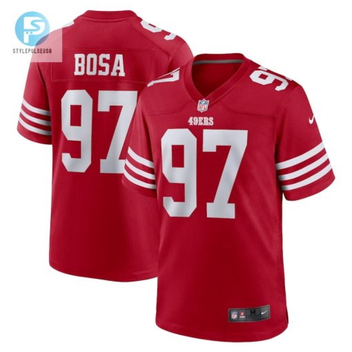 Mens San Francisco 49Ers Nick Bosa Nike Scarlet Player Game Jersey stylepulseusa 1
