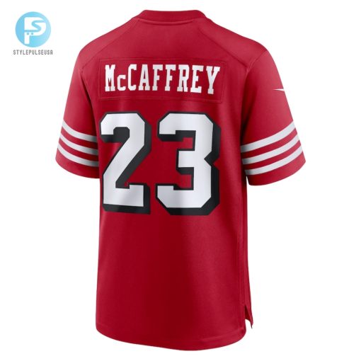 Mens San Francisco 49Ers Christian Mccaffrey Nike Scarlet Alternate Game Player Jersey stylepulseusa 1 2