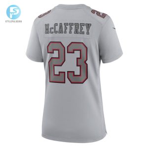 Womens San Francisco 49Ers Christian Mccaffrey Nike Gray Super Bowl Lviii Atmosphere Fashion Game Jersey stylepulseusa 1 2