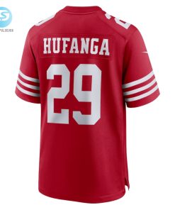 Mens San Francisco 49Ers Talanoa Hufanga Nike Scarlet Game Player Jersey stylepulseusa 1 2