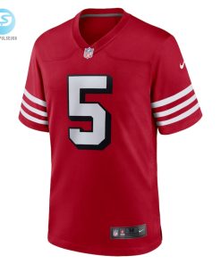 Mens San Francisco 49Ers Trey Lance Nike Scarlet Alternate Game Jersey stylepulseusa 1 1