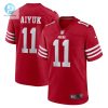 Womens San Francisco 49Ers Brandon Aiyuk Nike Scarlet Team Game Player Jersey stylepulseusa 1