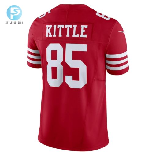 Mens San Francisco 49Ers George Kittle Nike Scarlet Vapor F.U.S.E. Limited Jersey stylepulseusa 1 2