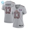 Womens San Francisco 49Ers Brock Purdy Nike Gray Super Bowl Lviii Atmosphere Fashion Game Jersey stylepulseusa 1