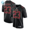 Mens San Francisco 49Ers Christian Mccaffrey Nike Carbon Black Fashion Game Jersey stylepulseusa 1