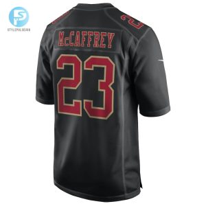 Mens San Francisco 49Ers Christian Mccaffrey Nike Carbon Black Fashion Game Jersey stylepulseusa 1 2