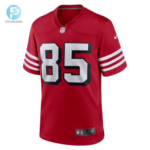 Mens San Francisco 49Ers George Kittle Nike Scarlet Alternate Game Player Jersey stylepulseusa 1 1
