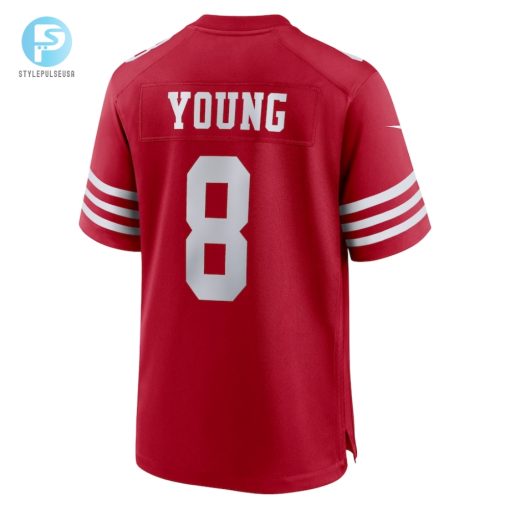 Mens San Francisco 49Ers Steve Young Nike Scarlet Retired Player Game Jersey stylepulseusa 1 2