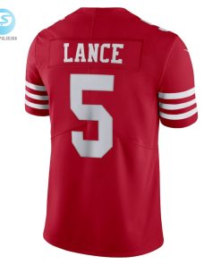 Mens San Francisco 49Ers Trey Lance Nike Scarlet Vapor Limited Jersey stylepulseusa 1 2