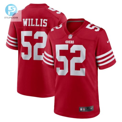 Mens San Francisco 49Ers Patrick Willis Nike Scarlet Retired Player Game Jersey stylepulseusa 1