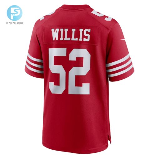 Mens San Francisco 49Ers Patrick Willis Nike Scarlet Retired Player Game Jersey stylepulseusa 1 2