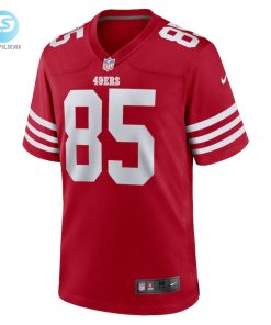 Mens San Francisco 49Ers George Kittle Nike Scarlet Team Game Jersey stylepulseusa 1 1