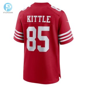 Mens San Francisco 49Ers George Kittle Nike Scarlet Team Game Jersey stylepulseusa 1 2