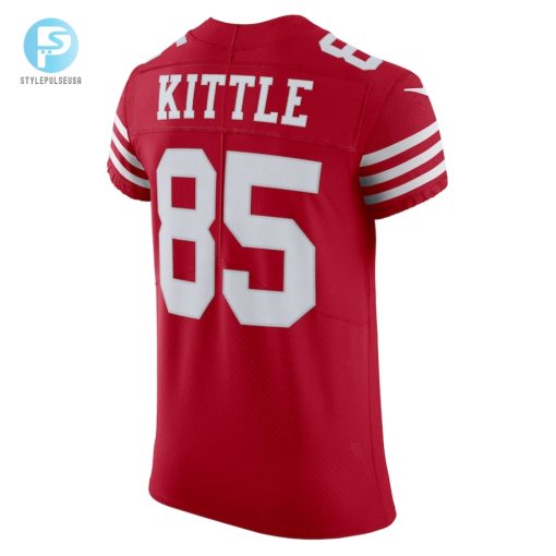 Mens San Francisco 49Ers George Kittle Nike Scarlet Vapor Elite Jersey stylepulseusa 1 2