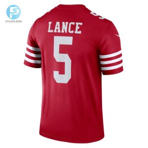 Mens San Francisco 49Ers Trey Lance Nike Scarlet Legend Jersey stylepulseusa 1 2