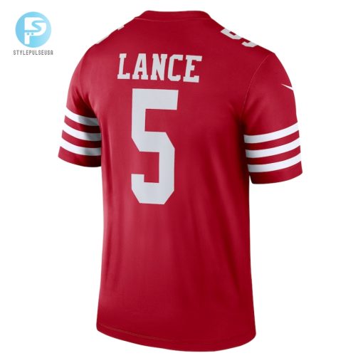 Mens San Francisco 49Ers Trey Lance Nike Scarlet Legend Jersey stylepulseusa 1 2