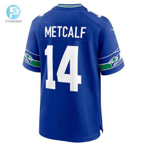 Mens Seattle Seahawks Dk Metcalf Nike Royal Throwback Player Game Jersey stylepulseusa 1 2