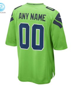 Mens Seattle Seahawks Nike Neon Green Alternate Custom Game Jersey stylepulseusa 1 2