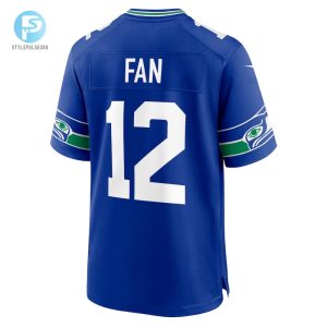 Mens Seattle Seahawks 12S Nike Royal Throwback Player Game Jersey stylepulseusa 1 2