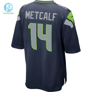 Mens Seattle Seahawks Dk Metcalf Nike College Navy Game Jersey stylepulseusa 1 2