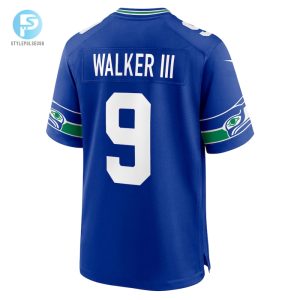 Mens Seattle Seahawks Kenneth Walker Iii Nike Royal Throwback Player Game Jersey stylepulseusa 1 2