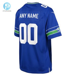 Youth Seattle Seahawks Nike Royal Throwback Custom Jersey stylepulseusa 1 2