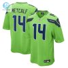 Mens Seattle Seahawks Dk Metcalf Nike Neon Green Game Jersey stylepulseusa 1