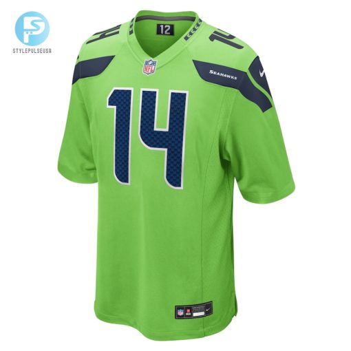 Mens Seattle Seahawks Dk Metcalf Nike Neon Green Game Jersey stylepulseusa 1 1