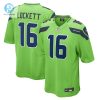 Mens Seattle Seahawks Tyler Lockett Nike Neon Green Game Jersey stylepulseusa 1