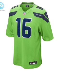 Mens Seattle Seahawks Tyler Lockett Nike Neon Green Game Jersey stylepulseusa 1 1