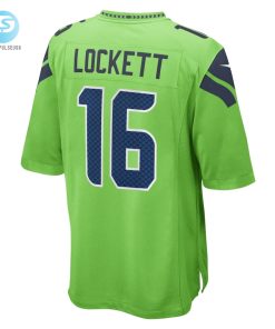 Mens Seattle Seahawks Tyler Lockett Nike Neon Green Game Jersey stylepulseusa 1 2
