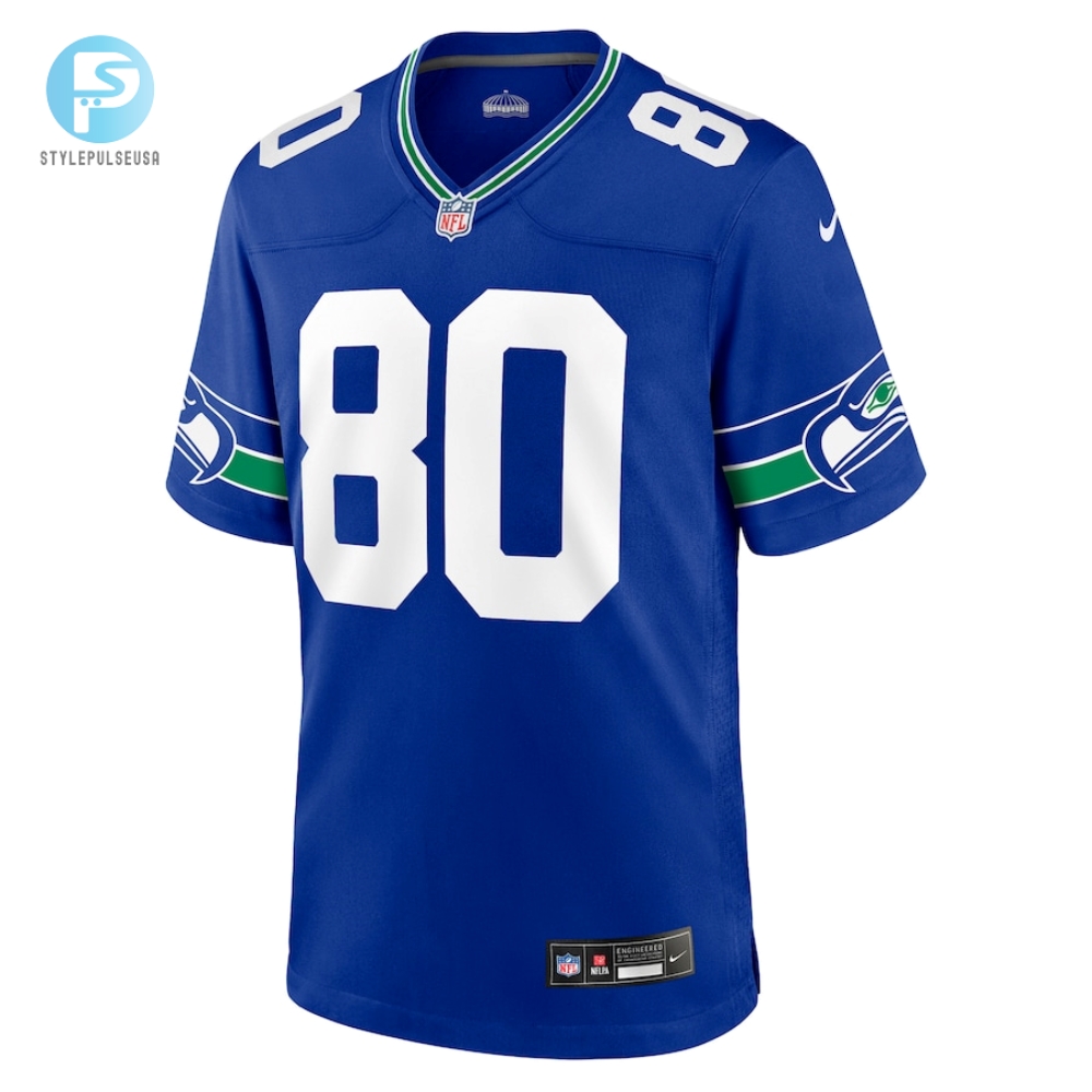 Mens Seattle Seahawks Steve Largent Nike Royal Throwback Retired Player Game Jersey 