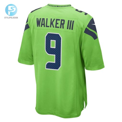 Mens Seattle Seahawks Kenneth Walker Iii Nike Neon Green Game Jersey stylepulseusa 1 2