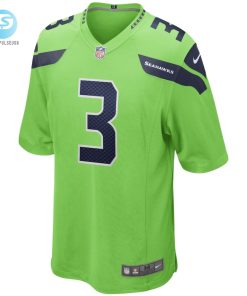 Mens Seattle Seahawks Russell Wilson Nike Neon Green Alternate Game Jersey stylepulseusa 1 1
