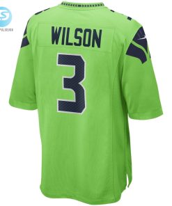 Mens Seattle Seahawks Russell Wilson Nike Neon Green Alternate Game Jersey stylepulseusa 1 2