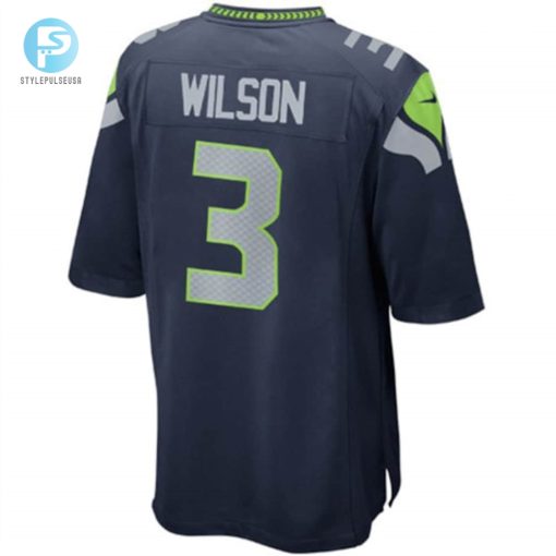 Youth Seattle Seahawks Russell Wilson Nike College Navy Team Color Game Jersey stylepulseusa 1 2
