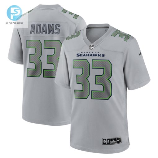 Mens Seattle Seahawks Jamal Adams Nike Gray Atmosphere Fashion Game Jersey stylepulseusa 1