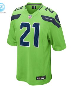 Mens Seattle Seahawks Devon Witherspoon Nike Neon Green Game Jersey stylepulseusa 1 1
