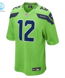 Mens Seattle Seahawks 12S Nike Neon Green Game Jersey stylepulseusa 1 1