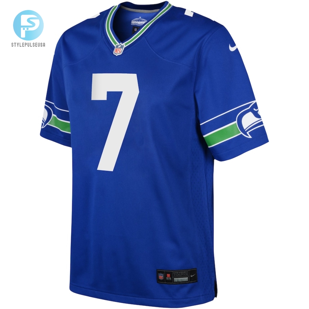Youth Seattle Seahawks Geno Smith Nike Royal Game Jersey 