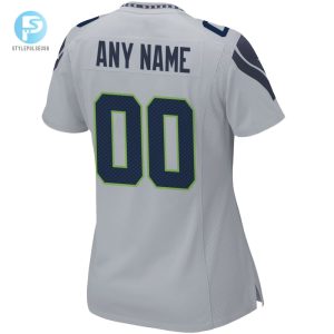 Womens Nike Gray Seattle Seahawks Alternate Custom Game Jersey stylepulseusa 1 2