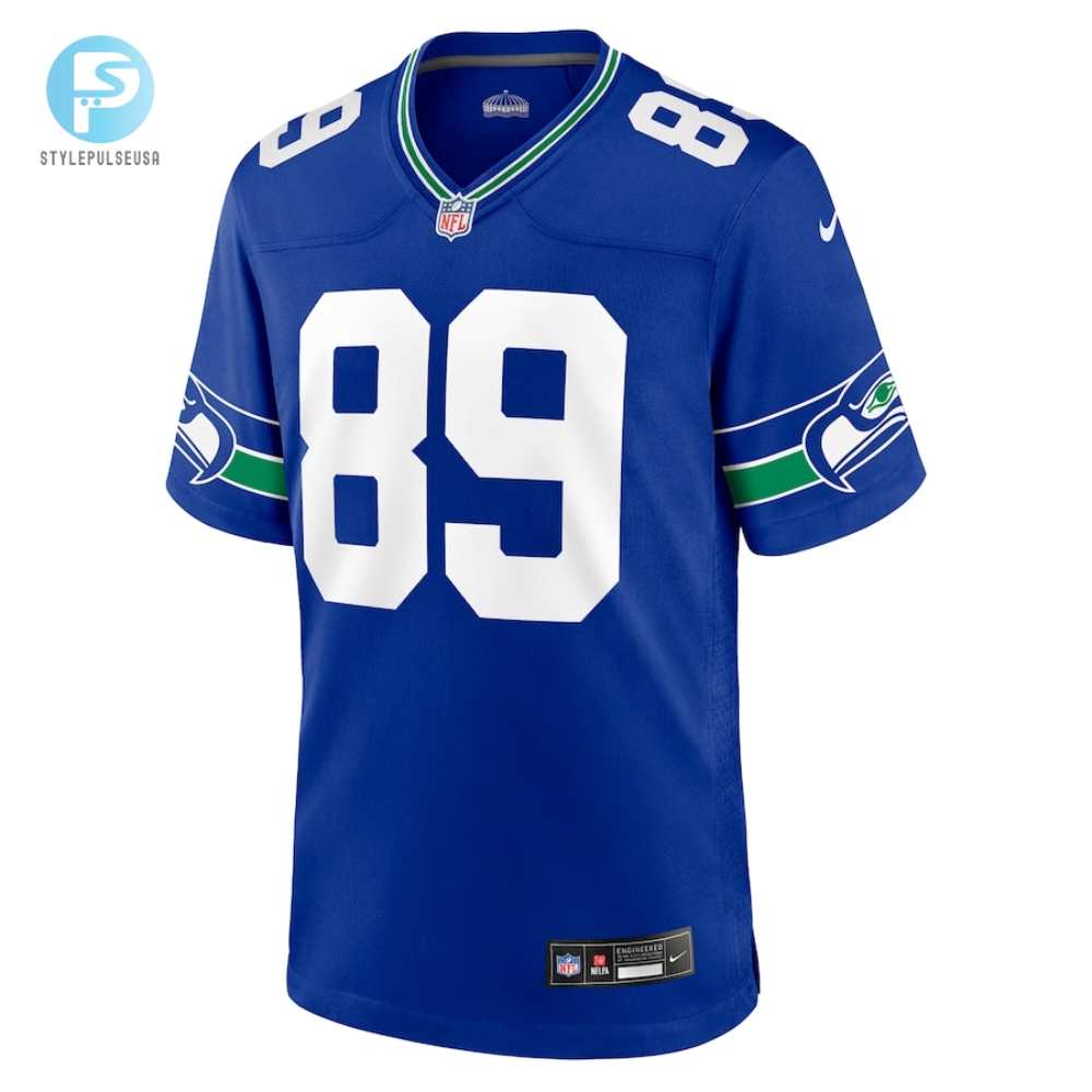 Mens Seattle Seahawks Will Dissly Nike Royal Throwback Player Game Jersey 