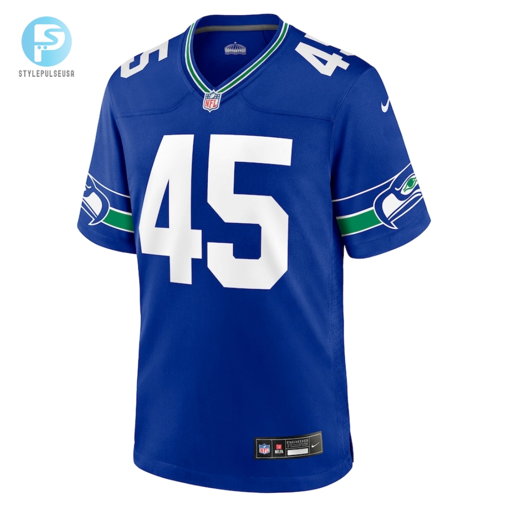 Mens Seattle Seahawks Kenny Easley Nike Royal Throwback Retired Player Game Jersey 