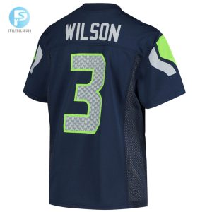 Youth Seattle Seahawks Russell Wilson College Navy Replica Player Jersey stylepulseusa 1 2