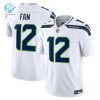 Mens Seattle Seahawks 12S Nike White Vapor F.U.S.E. Limited Jersey stylepulseusa 1 3