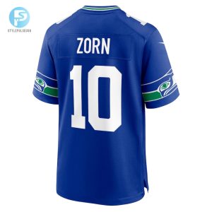 Mens Seattle Seahawks Jim Zorn Nike Royal Throwback Retired Player Game Jersey stylepulseusa 1 2