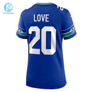 Womens Seattle Seahawks Julian Love Nike Royal Throwback Player Game Jersey stylepulseusa 1 2